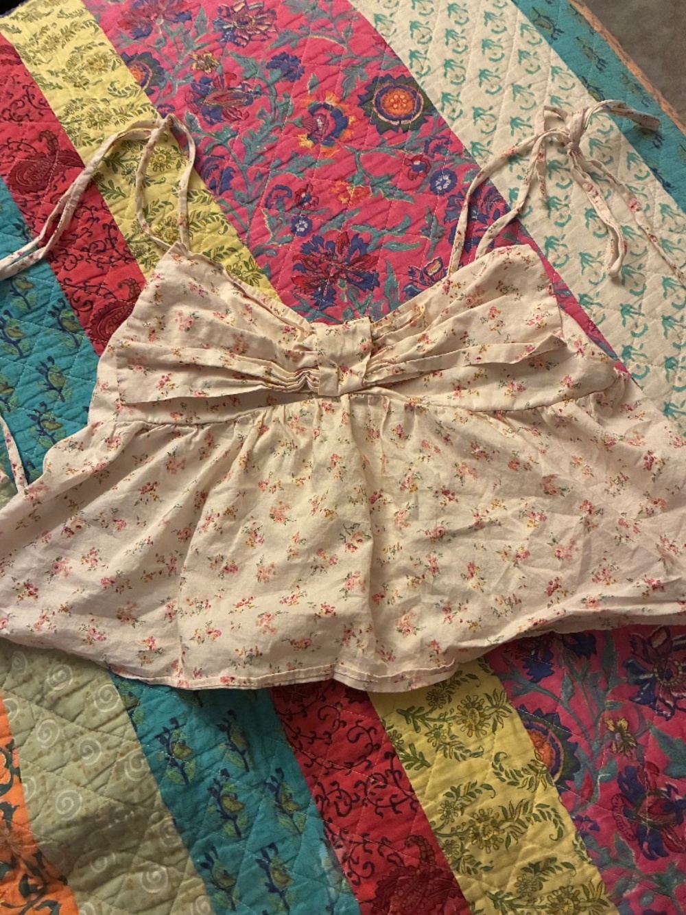 Floral babydoll top